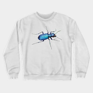 Metallic Blue Tiger Beetle Crewneck Sweatshirt